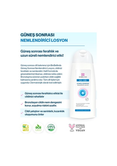 Güneş Sonrası Nemlendirici Losyon Besleyici Krem 200 Ml