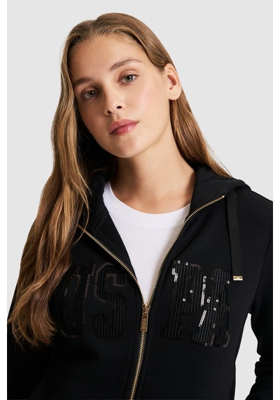 U.S. Polo Assn. U.s. Polo Assn. Kadın Siyah Sweatshirt 50321806-vr046