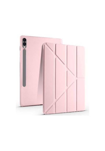 Samsung Uyumlu Galaxy Tab S10 Fe+ Plus Kılıf Kalem Bölmeli Trifolding Case X620 X626 Kapaklı