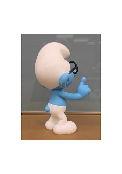 Gözlüklü Şirin Figür 20cm-3d Baskı-kolleksiyonluk Biblo