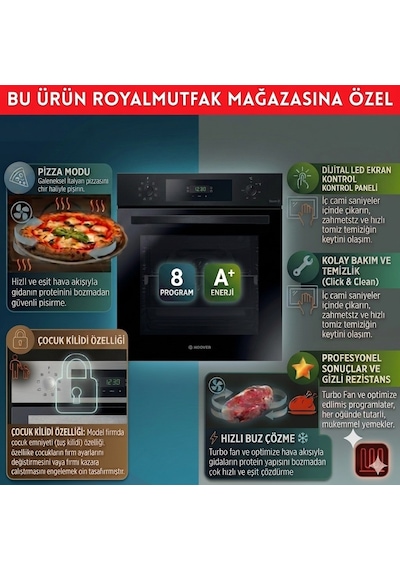 Hoover Madrid Elektr Vitro HO3158IN+ HH64CCB +HCH6MXTK İnox Ankastre Set