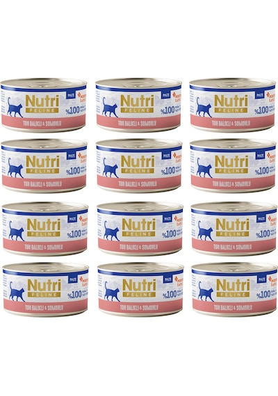 Nutri Feline Ton Balıklı Ve Somonlu Pate Tahılsız Yetişkin Kedi Konservesi 70 G X 12 Adet