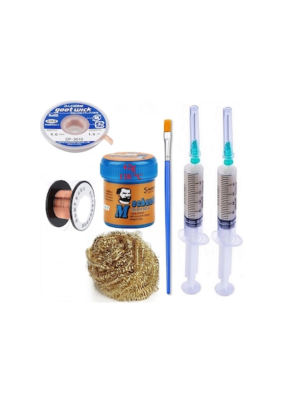 Havya Ucu Temizleme Lehim Solder Paste 138 C 42g Flux Lehim Toplama Cp-3015 Lehim Emme Teli 3,0 Mm St05