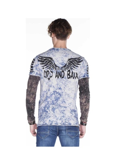 Cipo & Baxx Cl265 Slim Fit Kanat Baskılı Erkek Sweatshirt 001