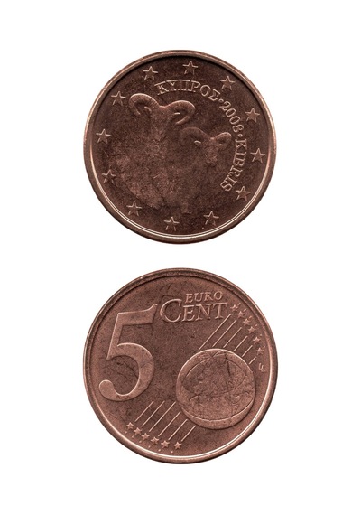 Kıbrıs, 5 Euro Cent 2008, Çil Eski Madeni Para