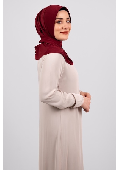 Hürrem Bone Bordo Pratik Hazır Geçmeli Tesettür Eşarp Sandy Kumaş Arkadan Çıt Bordo Hürrem Bone Bordo Pratik Hazır Geçmeli Tesettür Eşarp Sandy Kumaş Arkadan Çıt Bordo