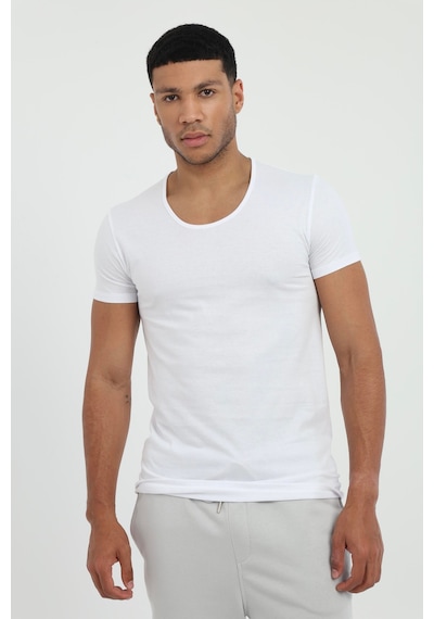 Dufy Erkek Slim Fit Beyaz Atlet-26354
