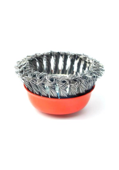 Burgulu Telli Çanak Fırça M14 Vidalı 65 Mm 5130