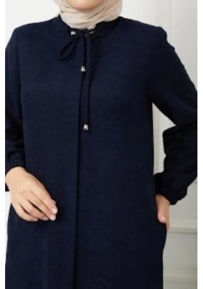 Şönil Kumaş Kışlık Comfort Ferace - Lacivert / F0506 Lacivert