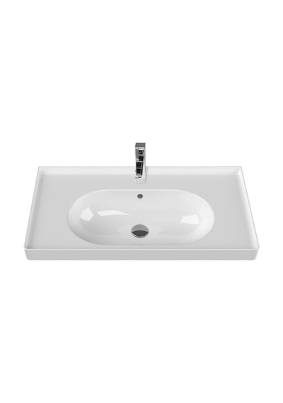 Cerastyle Turkuaz Arya Etajer Uyumlu Lavabo 80 x 45 CM
