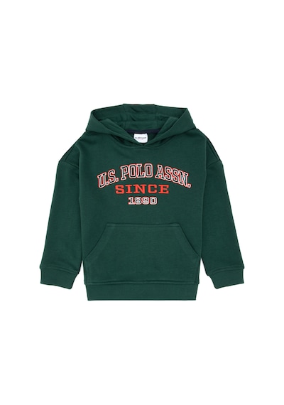 U.S. Polo Assn. Erkek Çocuk Koyu Yeşil Kapüşonlu Sweatshirt 50313842-VR079