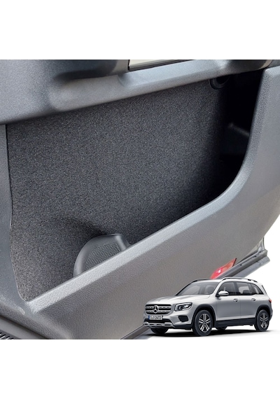 Mercedes Glb Için Uyumlu Konfor Seti Kapı Cebi, Bardaklık Ve Konsol Kaymaz Kumaş Kaplama Araç Içi Düzenleyici Saklama Alanı 1