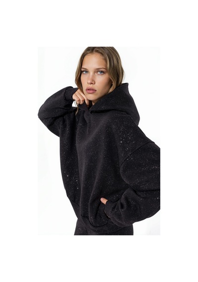 Hiccup Busem Kadın Pamuk Karışımlı Sweatshirt Siyah