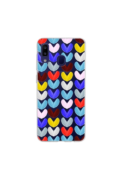 Samsung Galaxy M10s İle Uyumlu 1mm Slim Fit Water Color 1 Baskılı Şeffaf Kılıf Şeffaf
