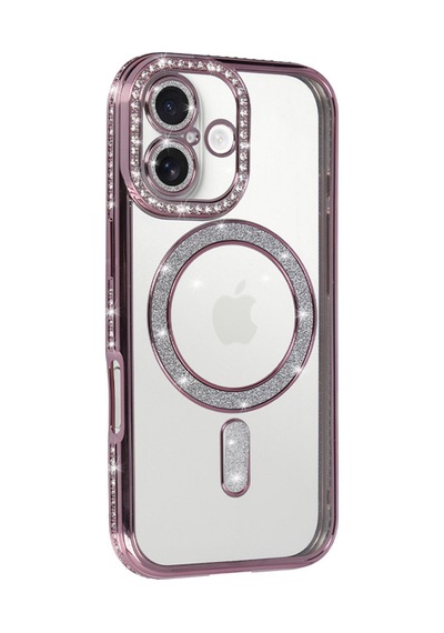 Apple iPhone  Uyumlu,  17 Joke Simli Magneticsafe Kılıf - Pembe