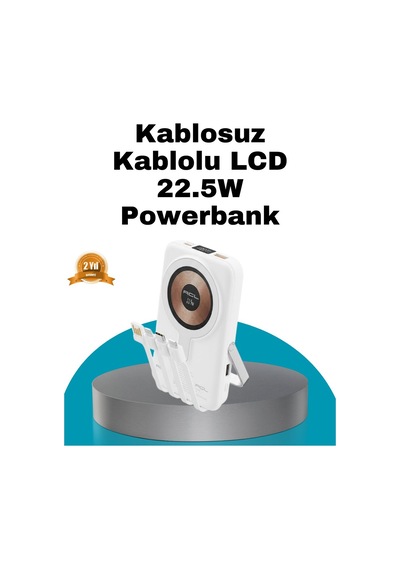 Magsafe Uyumlu Kablosuz Powerbank Hızlı Şarj Özellikli Açık