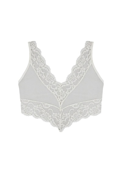 Magic Form 1570 Dolgulu Dantel Bralette Sütyen - Ekru Ekru