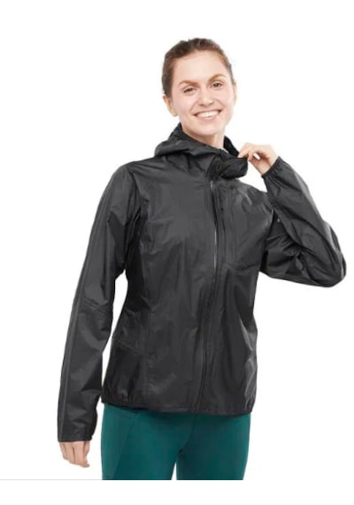 Salomon Bonatti Wp Waterproof Kadın Koşu Yağmurluğu Lc1949100 Siyah