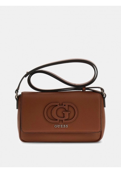 Guess Isola Dönüştürülebilir Kapaklı Çapraz Askılı Kadın Kahverengi Omuz Çantası Hwbg9905210-cog