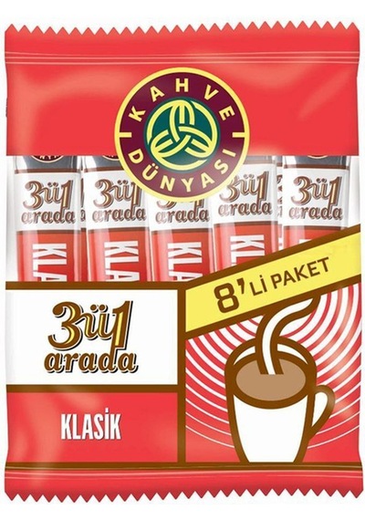 3'ü 1 Arada 8'li Paket Kahve Diğer