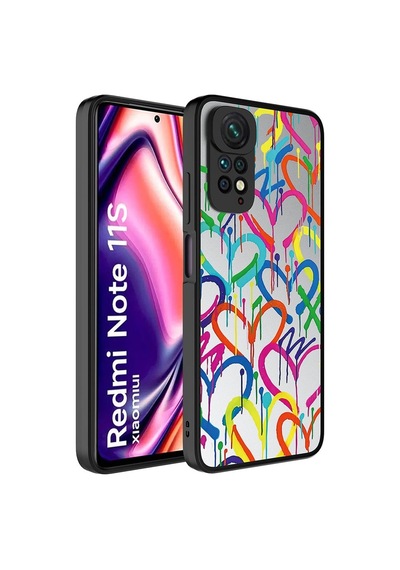 Xiaomi Redmi Note 11 Global Kılıf Aynalı Desenli Kamera Korumalı Parlak Zore Mirror Kılıf