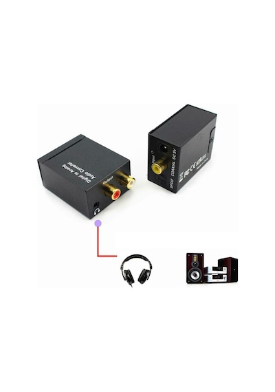Dijital To Analog Optik 3.5Mm Kulaklık Ses Çıkış Tos Rca Digital