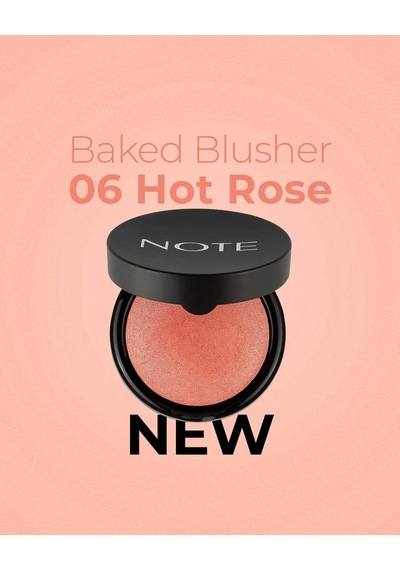 Cosmetics Baked Blusher 06 Hot Rose Işıltılı Fırınlanmış Toz Allık Çok Renkli