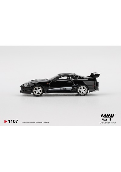 1:64 Ölçek Mini Gt Toyota Supra Veilside Combat V-ıı Black Diecast Metal Minyatür Model Araba 5cm