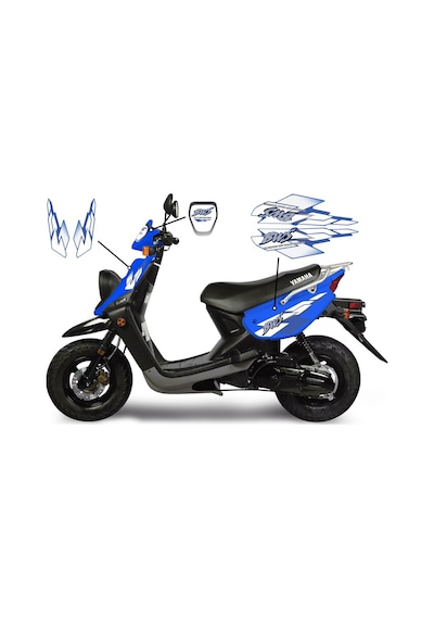 Motosiklet Sticker Seti Yamaha Bws 100 Mavi