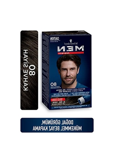 Erkekler İçin Hızlı Etkili Saç Boyası - Kahve Siyah, 80 Ml