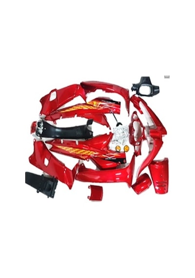 ÇELİK KAPORTA SETİ 100 KIRMIZI (FAR STOP DAHİL) SET