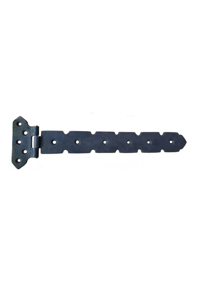 Antika Tarz Dekoratif Pirinç Kuyruklu Lama Menteşe - 103x380 Mm, Oksit Parlak Abanoz