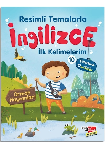 Resimli Temalarla İngilizce İlk Kelimelerim - Orman Hayvanları