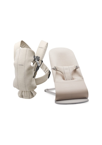 Babybjörn 2'li Set Bliss Ana Kucağı & Kanguru Mini 3d Jersey Light Beige Babybjörn 2'li Set Bliss Ana Kucağı & Kanguru Mini 3d Jersey Light Beige