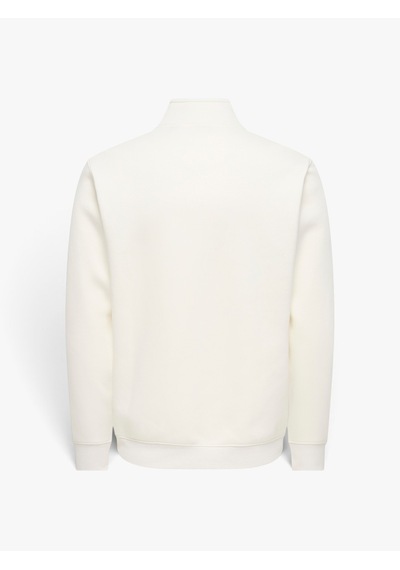 Only & Sons Onsdawson Reg Ls Half Zıp Hıgh Neck Vd Erkek Beyaz - 22039036