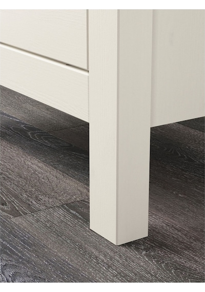 Komodin-şifonyer Hemnes Meridyendukkan Beyaz Vernik, 54x66 Cm 2 Çekmeceli