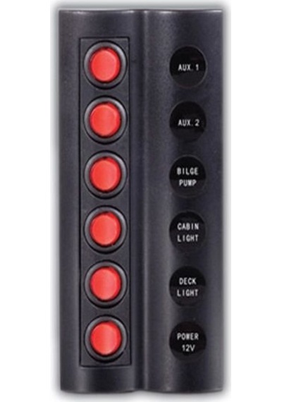 Sealux 6'lı Switch Panel Sigortalı