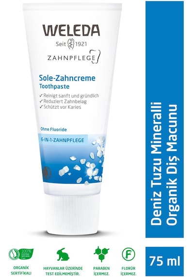 Weleda Deniz Tuzu Mineralli Organik Diş Macunu 75ml