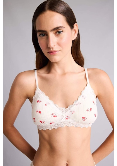 Defacto Dantel Detaylı Çıkarılabilir Kap Pedli Balensiz Açık Pembe Bralet H7274ax26sppn648 Pembe-pn648