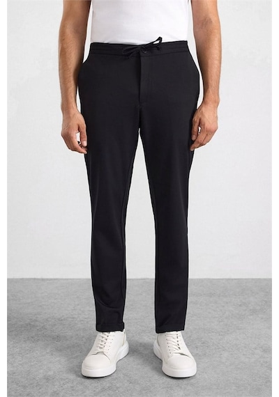 Süvari Siyah Slim Düz Jogger Pantolon Pn2020500758-s09