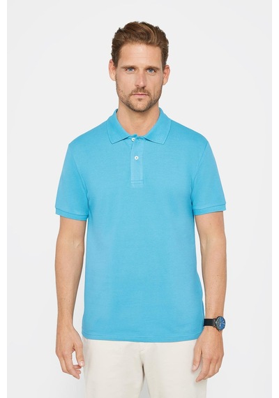 Tudors Erkek Slim Fit Dar Kesim %100 Pamuk Düz Pike Mavi Polo Yaka Tişört-30497 Mavi Tudors Erkek Slim Fit Dar Kesim %100 Pamuk Düz Pike Mavi Polo Yaka Tişört-30497 Mavi