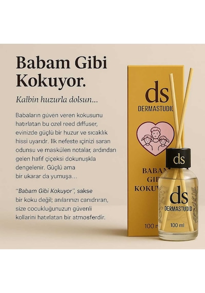 Babam Gibi Kokuyor Bambu Oda Kokusu 100 Ml Kalıcı Ve Duygusal Koku Karışık