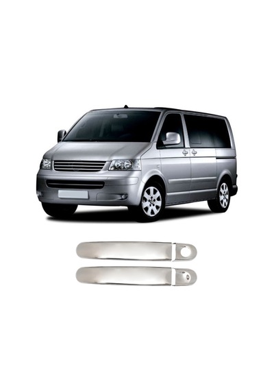 Volkswagen T5 Multivan Uyumlu 2003-2023 Krom Kapı Kolu 2 Kapı Paslanmaz Çelik