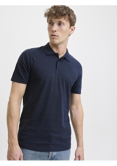 Jack & Jones Erkek Nakis Detayli Polo Yaka Tisört - Paulos - 12175007 Lacivert