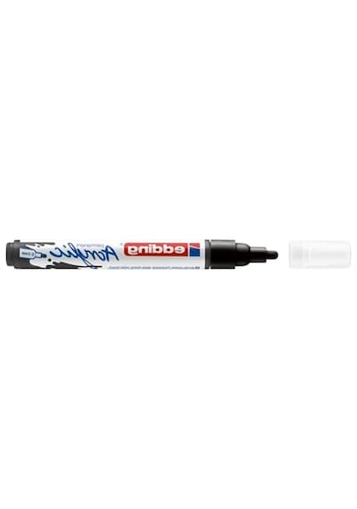 Siyah Akrilik Markör, Orta Uç, Su Geçirmez, 2-3 Mm Kalınlıkta Çizim Aracı 103 Ivory