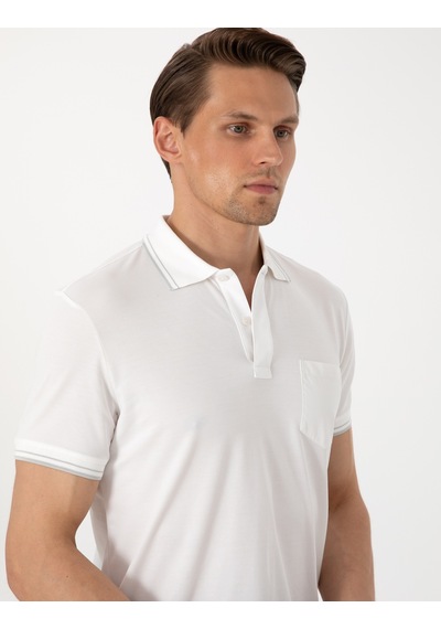Pierre Cardin Erkek Ekru Tişört 50302631-vr019 Ekru