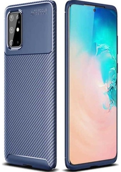 Galaxy S20 Plus Kılıf Zore Negro Silikon Kapak Lacivert