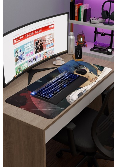 Metaphor: Refantazio Dikişli Kauçuk Oyuncu Mousepad V4 - 90x40 Xxl Gaming Mouse Pad