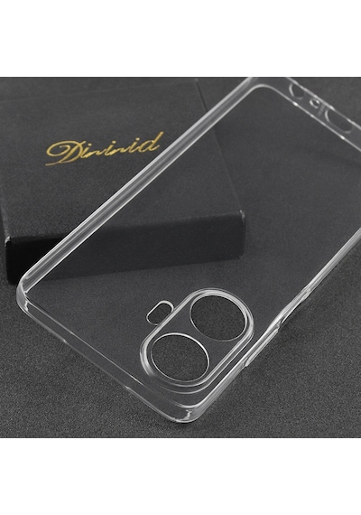 Realme C55 İle Uyumlu Kılıf Şeffaf Kamera Korumalı Esnek Silikon Telefon Kılıfı Kapak