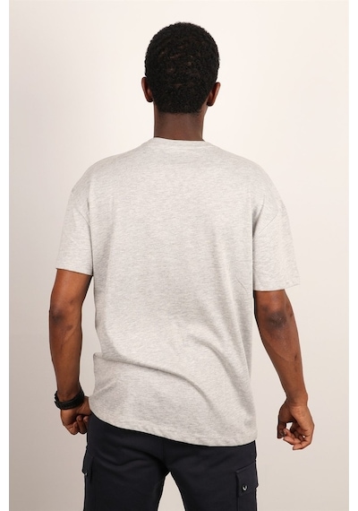 Erkek Bisiklet Yaka Oversize T-Shirt (539530705)